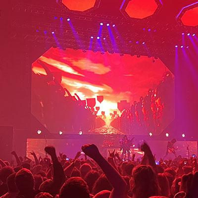 Crowd at a rock concert